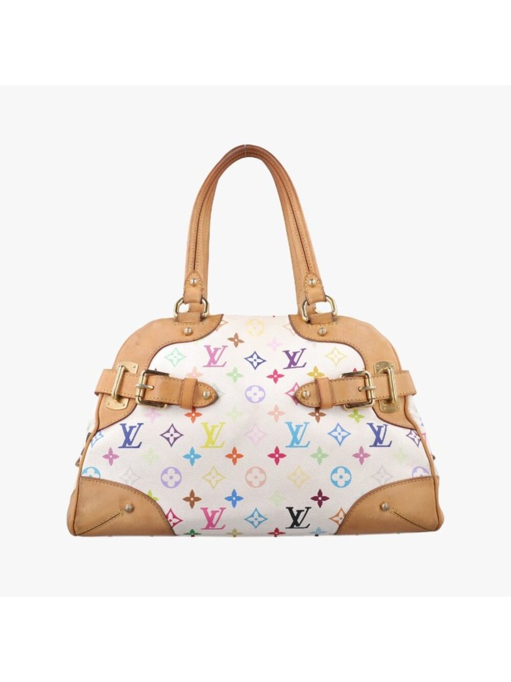 Louis Vuitton Claudia Blanc Monogram Multicolor Handbag